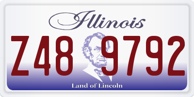 IL license plate Z489792