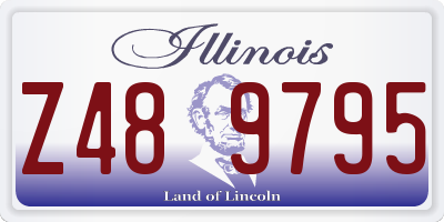 IL license plate Z489795