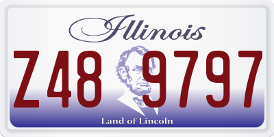 IL license plate Z489797