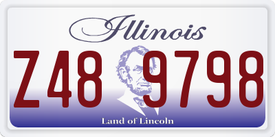 IL license plate Z489798