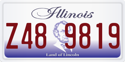 IL license plate Z489819