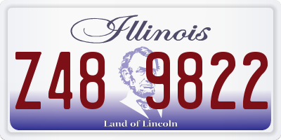 IL license plate Z489822