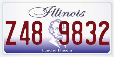 IL license plate Z489832
