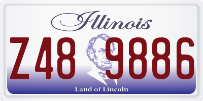 IL license plate Z489886