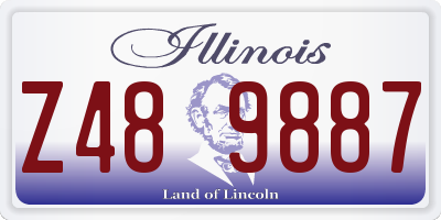 IL license plate Z489887