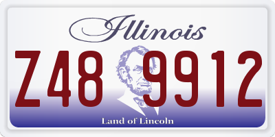 IL license plate Z489912