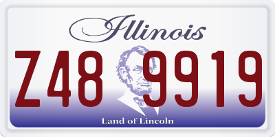 IL license plate Z489919