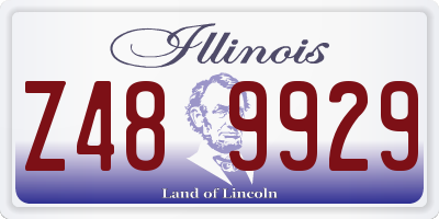 IL license plate Z489929