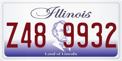 IL license plate Z489932