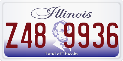 IL license plate Z489936