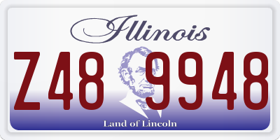IL license plate Z489948