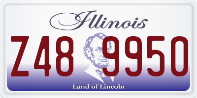 IL license plate Z489950