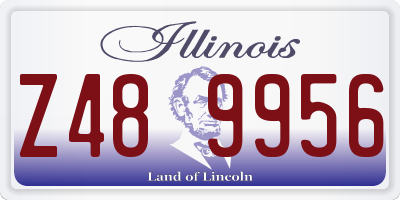 IL license plate Z489956