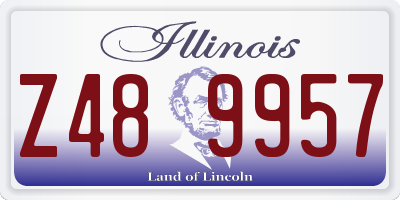 IL license plate Z489957