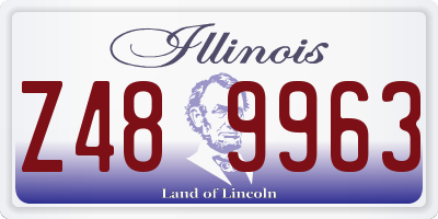 IL license plate Z489963