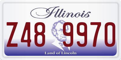 IL license plate Z489970