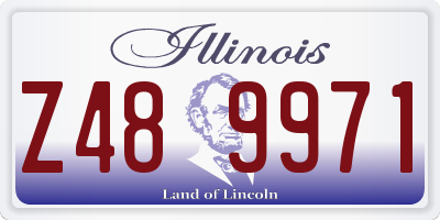 IL license plate Z489971