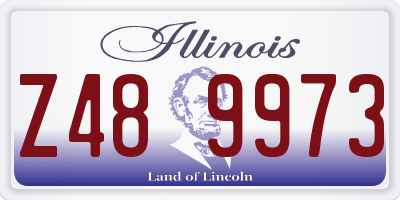 IL license plate Z489973