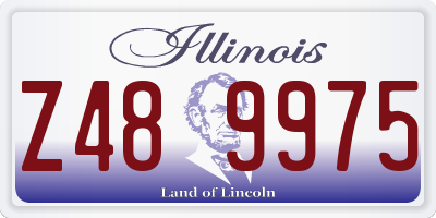 IL license plate Z489975