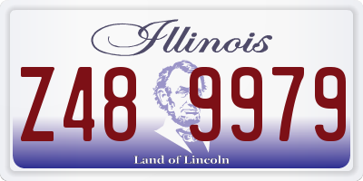 IL license plate Z489979