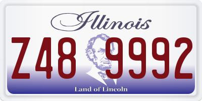 IL license plate Z489992