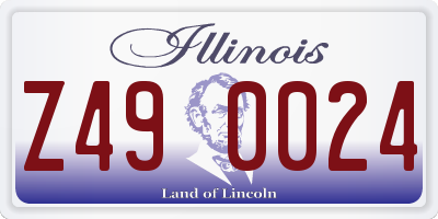 IL license plate Z490024