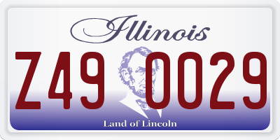 IL license plate Z490029