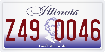 IL license plate Z490046