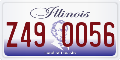 IL license plate Z490056