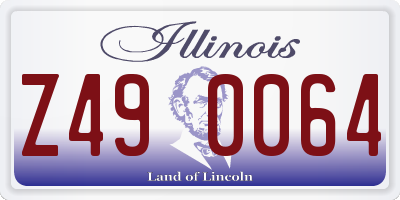 IL license plate Z490064