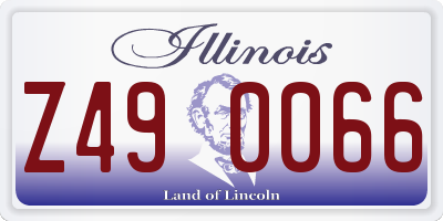 IL license plate Z490066