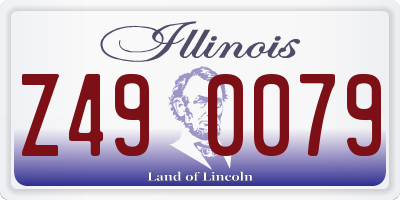 IL license plate Z490079