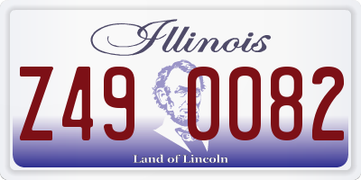 IL license plate Z490082