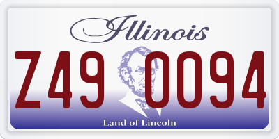 IL license plate Z490094