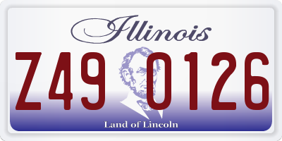 IL license plate Z490126