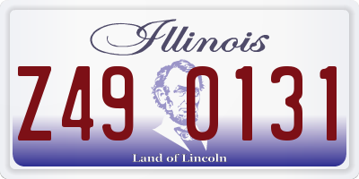 IL license plate Z490131