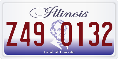 IL license plate Z490132