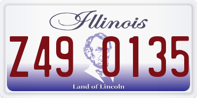 IL license plate Z490135
