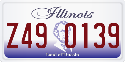 IL license plate Z490139
