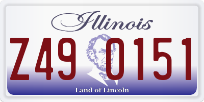 IL license plate Z490151