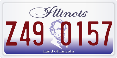 IL license plate Z490157