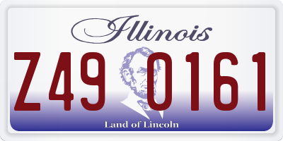IL license plate Z490161