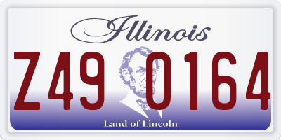 IL license plate Z490164