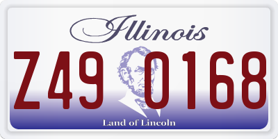 IL license plate Z490168