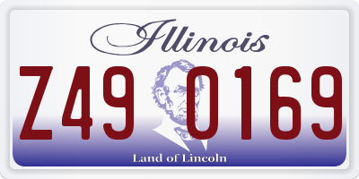 IL license plate Z490169