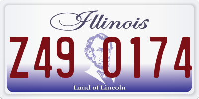 IL license plate Z490174
