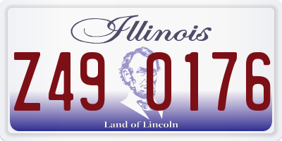 IL license plate Z490176