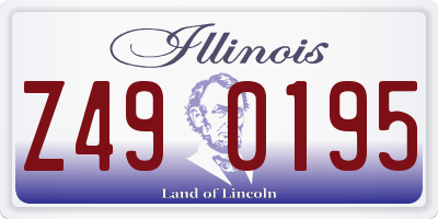IL license plate Z490195
