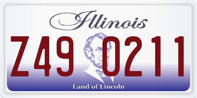 IL license plate Z490211