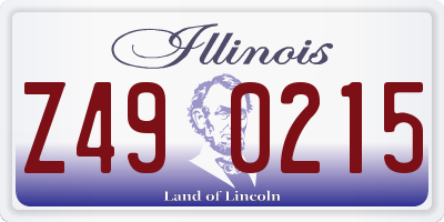 IL license plate Z490215